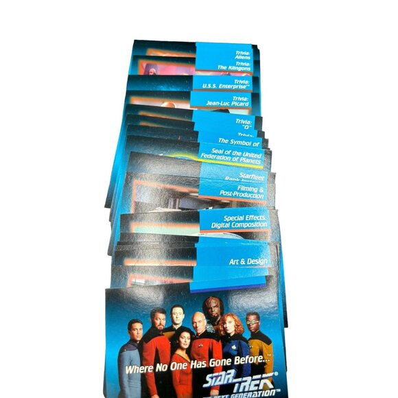 STAR TREK NEXT GENERATION TRADING CARDS 1992 IMPEL 100 + cards - Picture 7 of 7